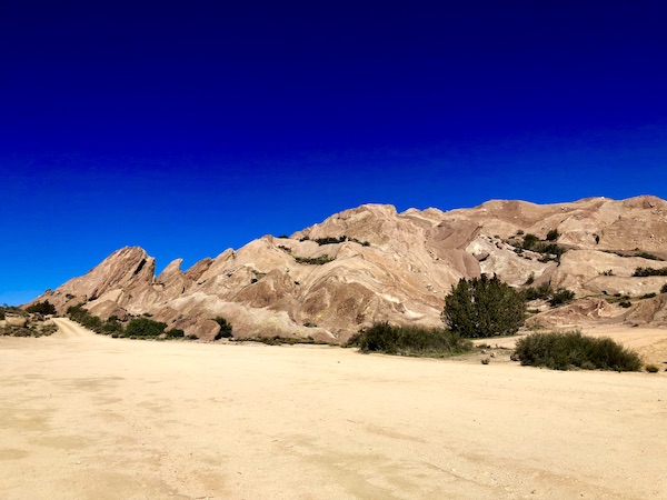 Alien looking terrain at Vasquez Rocks Agua Dulce CA