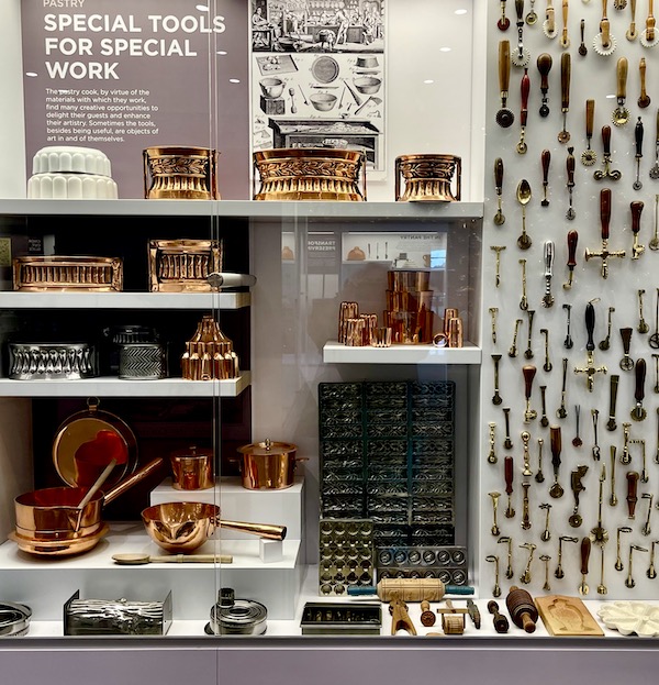 A display of cooking vessels and utensils seen while having Fun in Downtown Napa CA