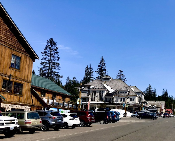 A ski town on the way up Mt. Hood Oregon