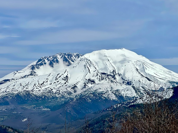 A close up of Mount St. Helens Washington