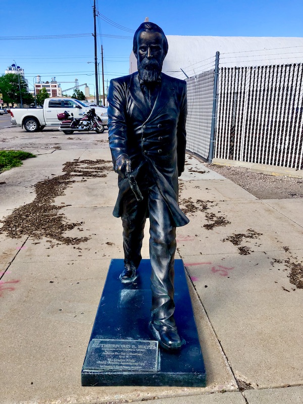 Statue of Rutherford Hayes is part of the American Presidents of Rapid City SD