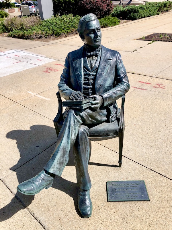 Seated statue of Millard Fillmore in Rapid City