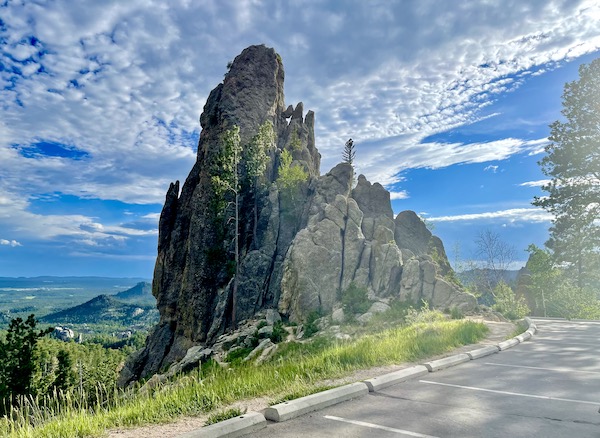 Mountains, lawn, rock formations at Custer State Park Custer SD