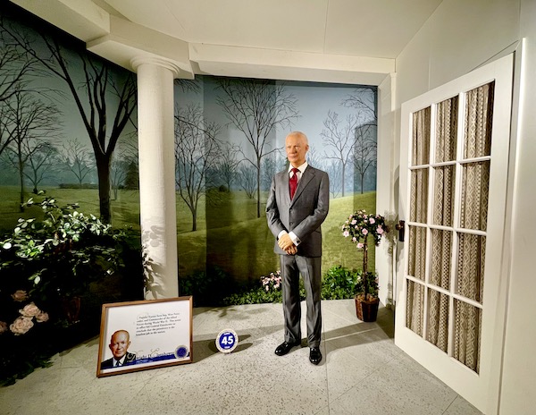 National Presidential Wax Museum Keystone SD figure of President Eisenhower