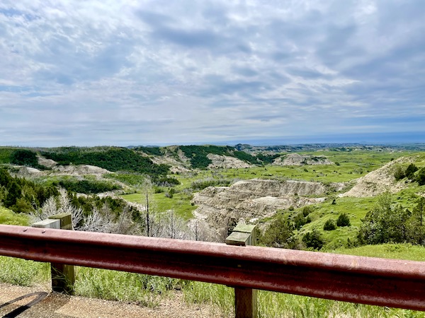 Rugged terrain at Theodore Roosevelt National Park ND