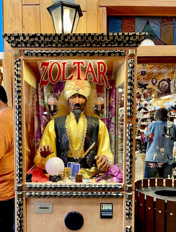 Carnival game Zoltar tucked away at Wall Drugs Wall South Dakota