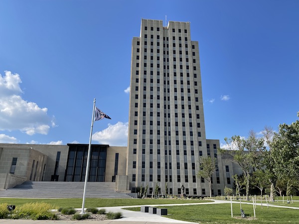 Tall building that is the Capitol in Bismarck North Dakota