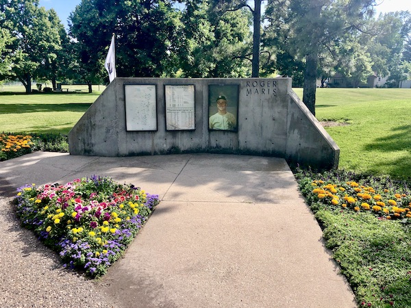Memorial and burial site of Roger Maris in Fargo North Dakota