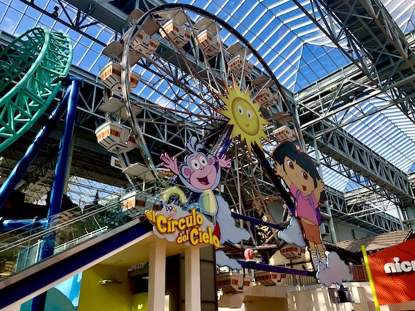 Colorful indoor ferris wheel inside Mall of America Bloomington MN