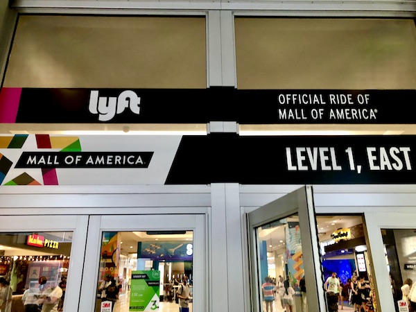 The entrance to Mall of America Bloomington MN