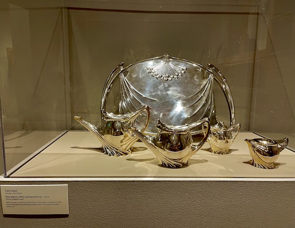 5-piece silver coffee and tea service at the Minneapolis Institute of Art