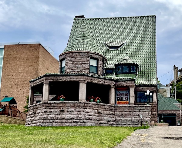 Unique building with green roof in Minneapolis MN