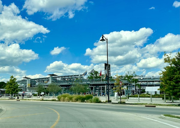 Approaching the Indianapolis Speedway Indiana