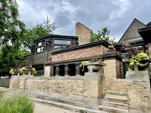 Stone, brick and brown shingle house seen on Our Driving Tour of Chicago IL