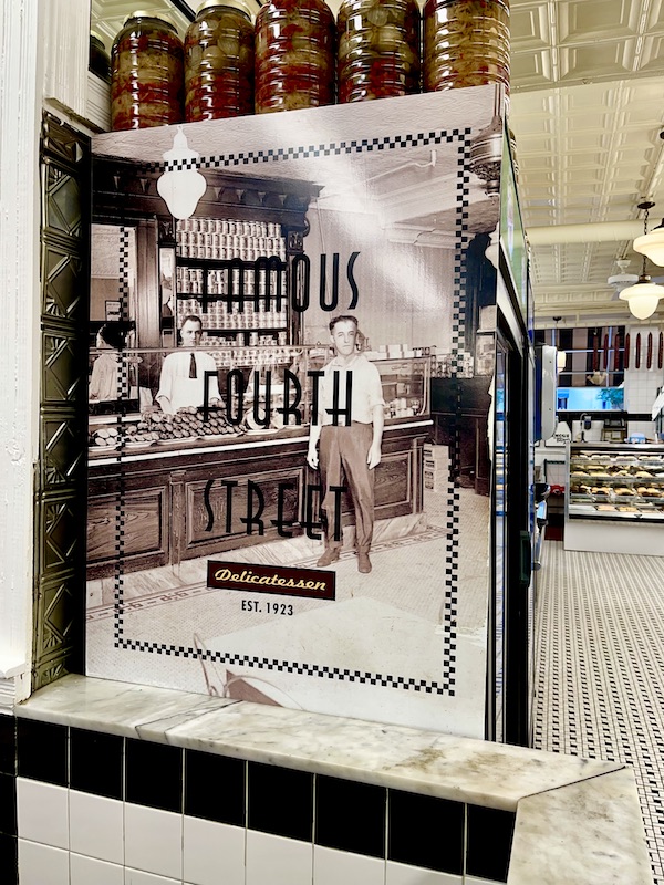An old time Jewish deli seen as we visited All Our Houses in Northeastern America