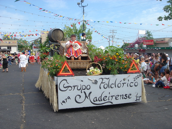 Float and revelers at the Portuguese Festival in MA, Celebrating 3 Years as Full Time RVers!