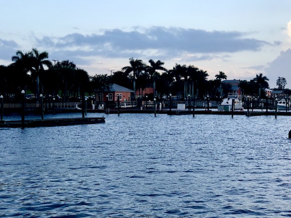 View of Lake Okeechobee Florida Marina and Restaurant