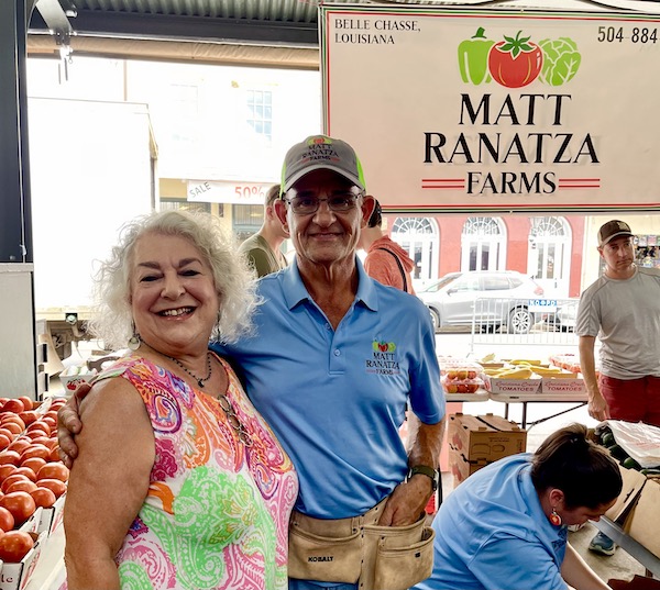 Me standing with Matt Ranatza at the 37th Creole Tomato Festival NOLA