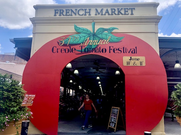 Entrance to the French Market and the 37th Creole Tomato Festival NOLA