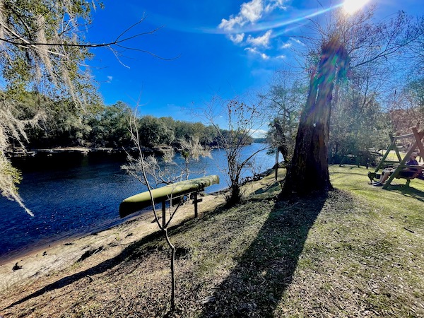 The Suwannee River where we stopped for 2 nights on our way from NOLA to Lake Worth Florida
