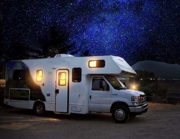 White Class C motorhome is one example of What Type of RV is Best for You?