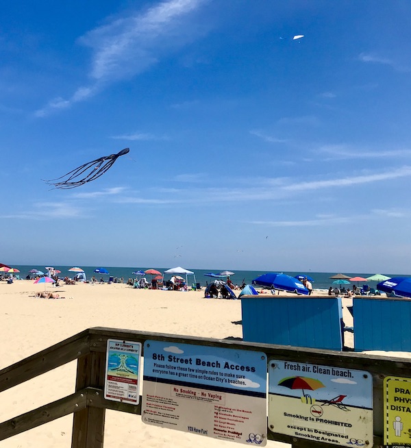 Ocean City MD beach remembered in my 3 Years RVing Year 1 Recap