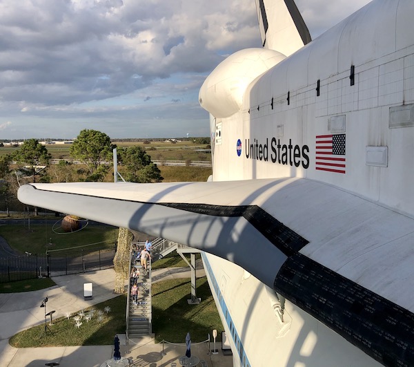 The space shuttle at Houston's NASA Space Center.