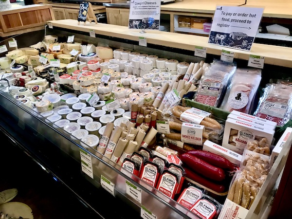 Cheese case inside the Cowgirl Creamery with lots of locally made cheeses on display. Year 1 recap