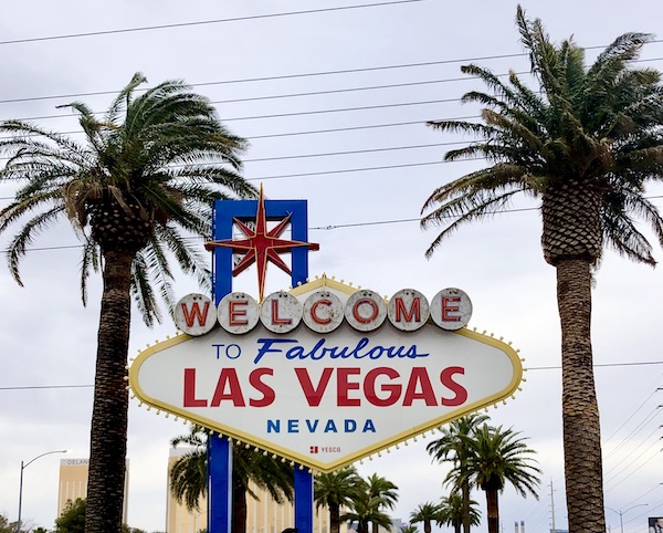 The iconic Welcome to Las Vegas sign is part of my 3 Years RVing Year 1 Recap