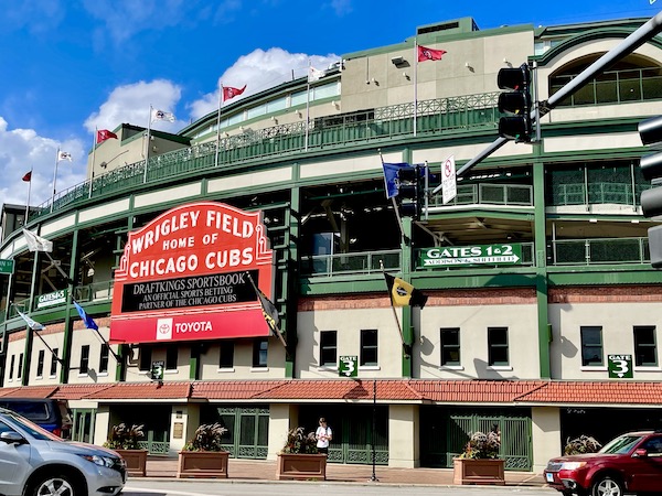Outside of Wrigley Field in Chicago IL. Part of my 3 Years RVing Year 3 Recap