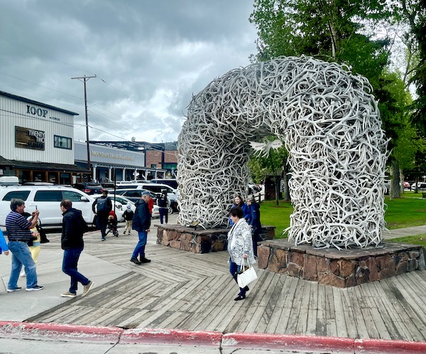 Elk horn arches at park entrances in Jackson Hole WY. Part of my 3 Years RVing Year 3 Recap
