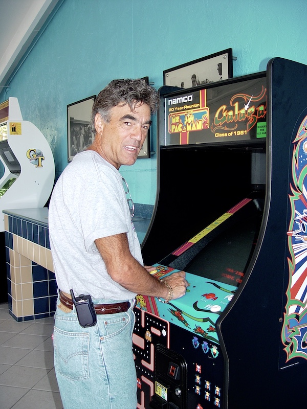 Happy Birthday to the One That I Love, here he is playing an arcade game.