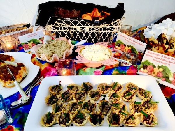 I Love to Feed People assorted hors d'oeuvre for a large party