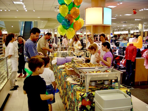 I Love to Feed People at department store celebrations.