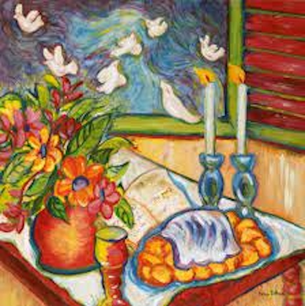 Shabbat Dinner November 10 2023 painting by an artist