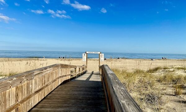 Tybee Island Georgia Center Street beach access.