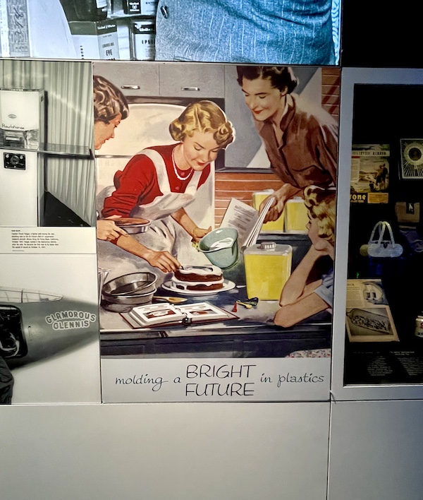 An ad for plastics appeared after WW2