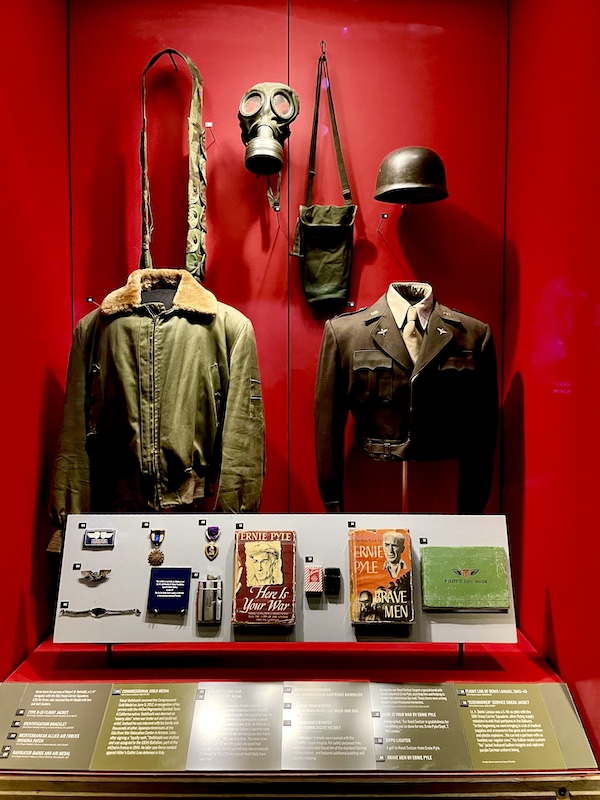 Memorabilia of American soldiers at the Liberation Pavilion at National WW2 Museum