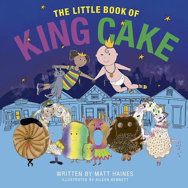 Colorful book cover of a children's book on King Cakes at SoFab NOLA is So Fabulous!