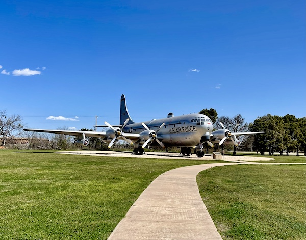 1944 transport plane on display at Dyess Air Force Base Abilene TX