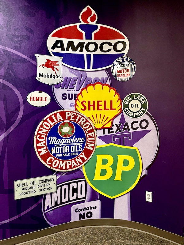 The new logos evolve from the old ones at the Petroleum Museum Midland Texas