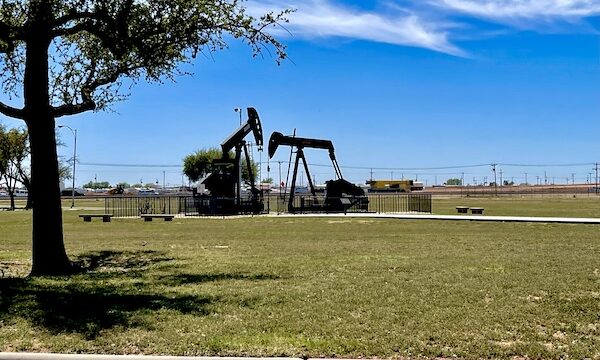 1950s drilling pumps on display at the Petroleum Museum Midland Texas