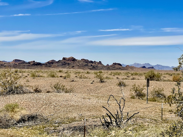 Desert and mountains seen on our drive for a Beautiful Lake Havasu Arizona