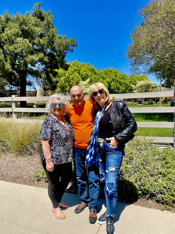 Me, Steve and our friend Bonnie with the blond hair by a park near Lake Skinner Temecula CA