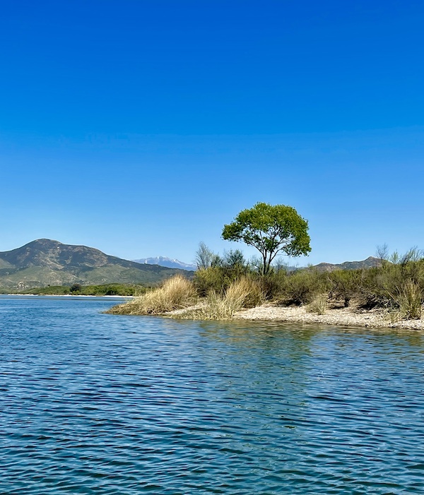 Lake Skinner Temecula CA is surrounded by mountains and beautiful landscape.