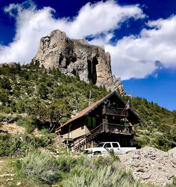Wood A-frame house in Scenic Mount Charleston Nevada