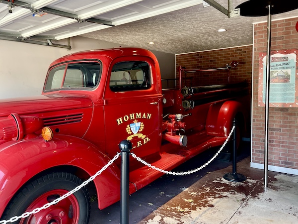1939 Red Ford Fire Truck from the movie A Christmas Story