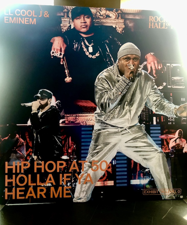 Poster of Eminem and LL Cool J performances at Rock and Roll Hall of Fame