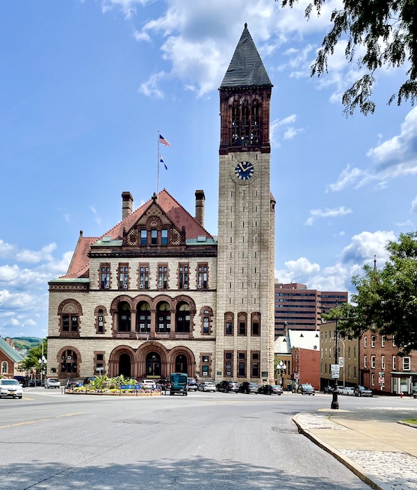 Romanesque building that houses Albany City Hall in Upstate New York