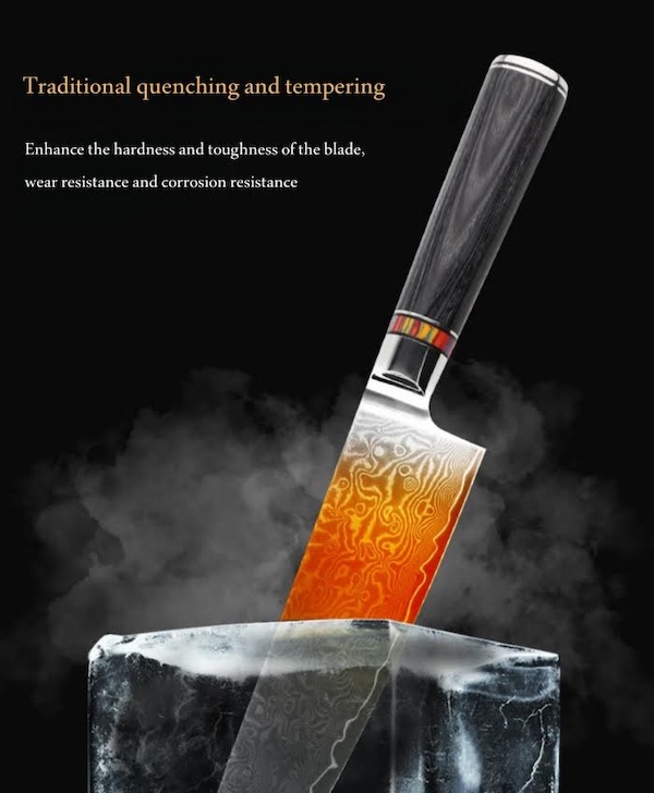 Red hot blade of a chef knife of article about Samurai Preference Swords or Spears?